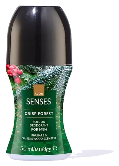 Deodorant roll-on Avon Senses Crisp Forest pentru bărbați, 50 ml