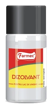 Dizolvant pentru lac de unghii Farmec cu ulei mineral, 50 ml