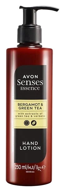 Loțiune de mâini Avon Senses Essence Bergamot & Green Tea, 250 ml